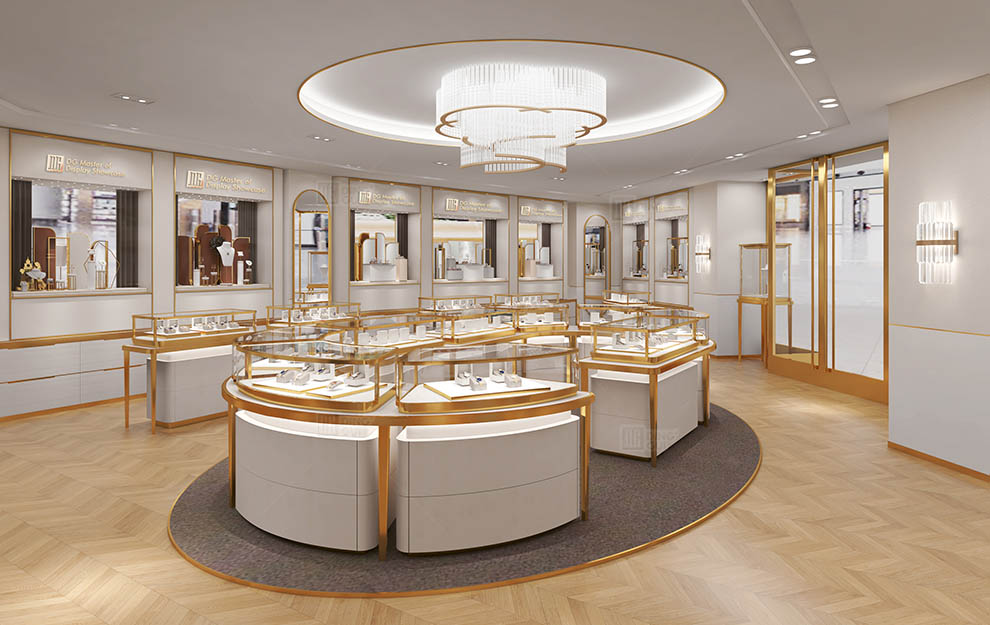 High-end jewelry chain brand display project In Bahrain