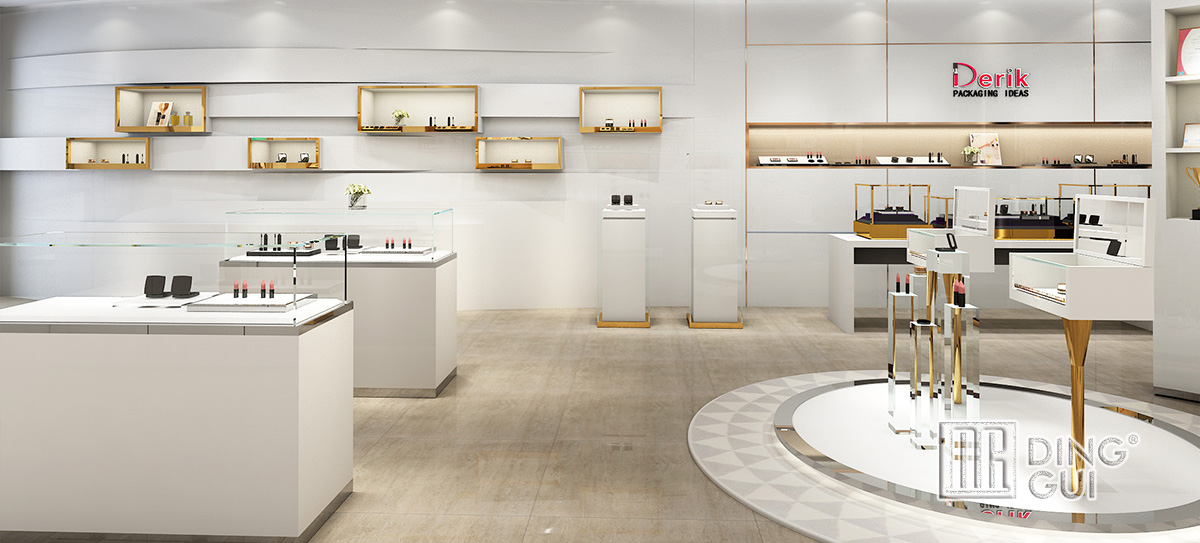 High End Luxury Cosmetic Store Display Showcases