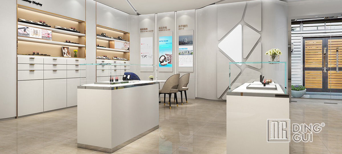 High End Luxury Cosmetic Store Display Showcases